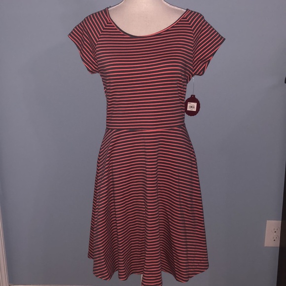 SO striped crossback skater dress - Picture 3 of 8